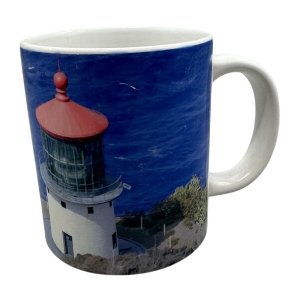 Arnett Lighthouse Scenic Ceramic Coffee Mug 11 Oz Made In China READ - Picture 1 of 5